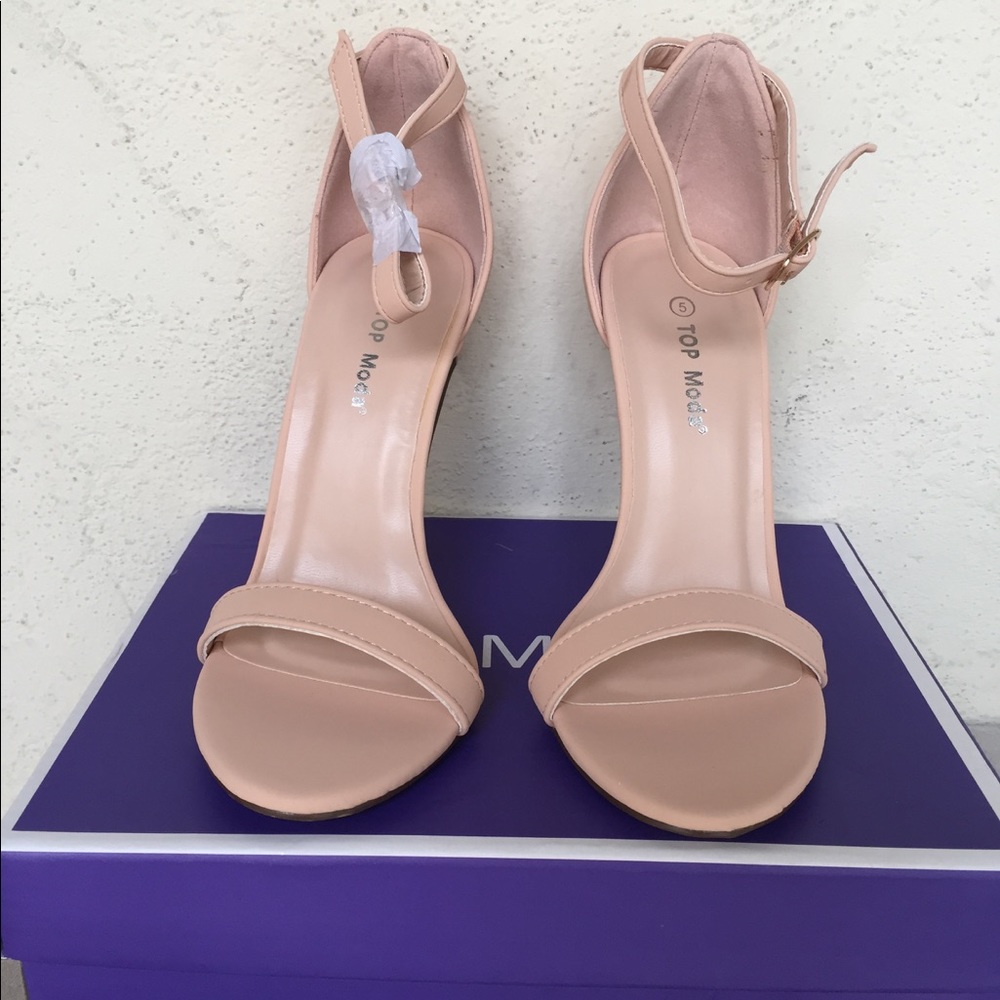 Blush Suede Heels